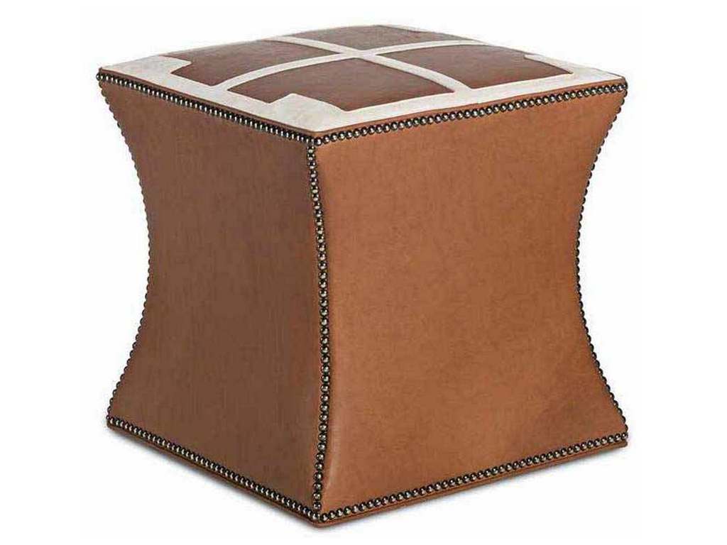 Hancock and Moore 6620-ET  Cami Ottoman with Embossed Top