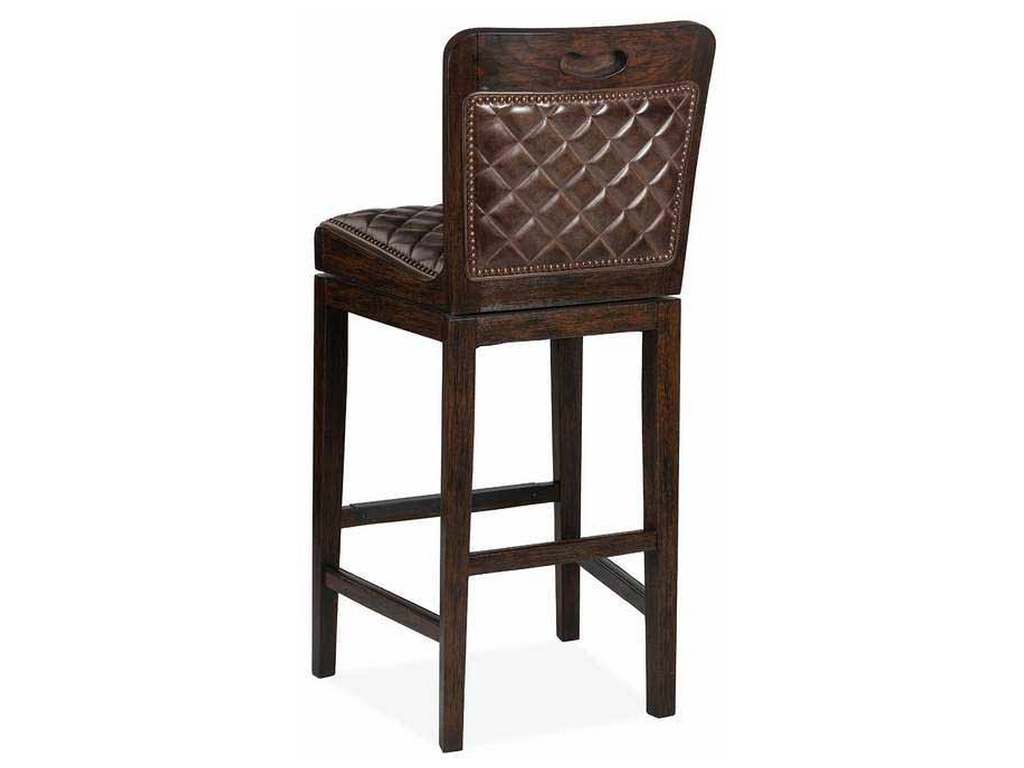 Hancock and Moore 149-30-Q Mirad Quilted Swivel Bar Stool
