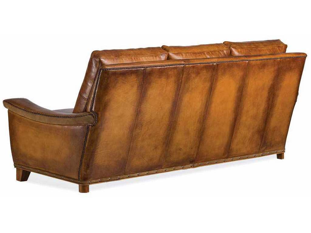 Hancock and Moore 6339-3-V  Nordic Leather Sofa With Viking Arms