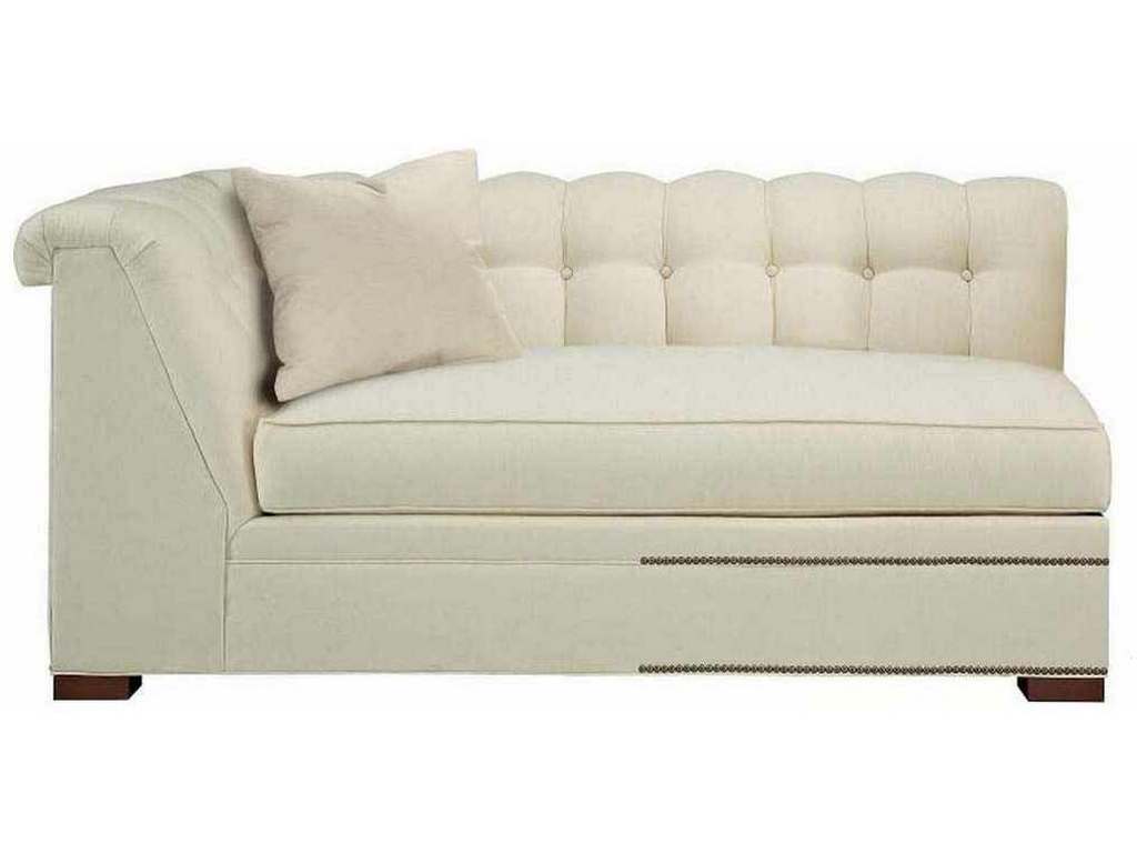 Hickory Chair HC123-58 Kent Made To Measure Tufted Left Arm Facing Corner Armless Sofa