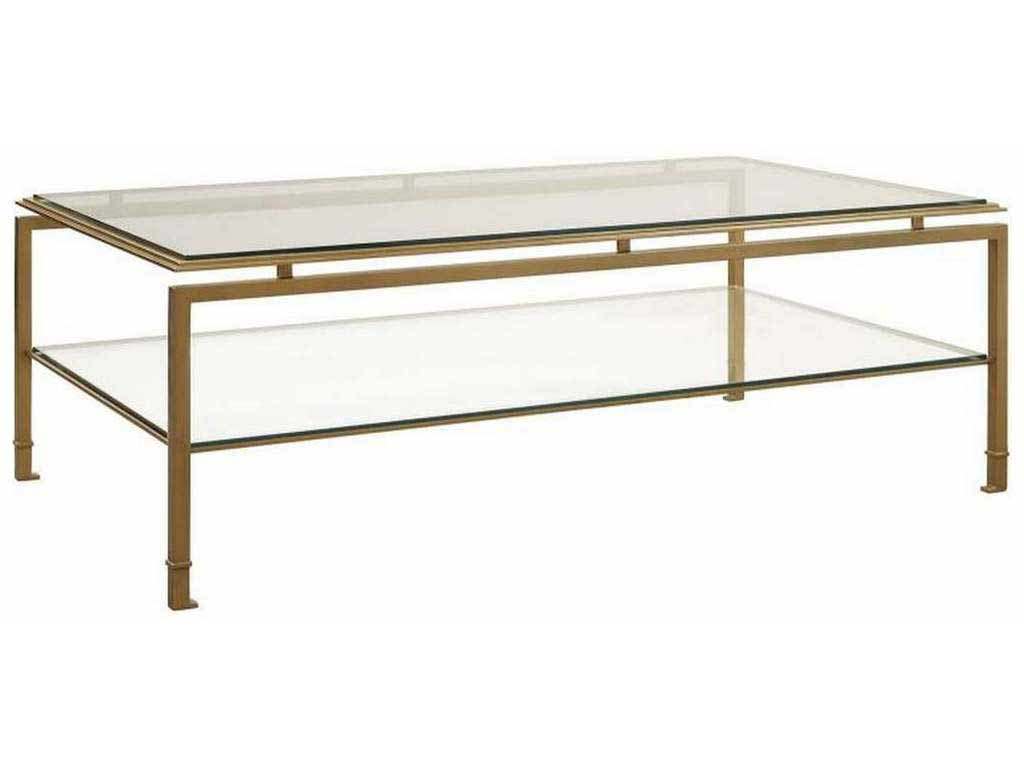 Hickory Chair HC1579-12G Montpelier Cocktail Table with Glass Top