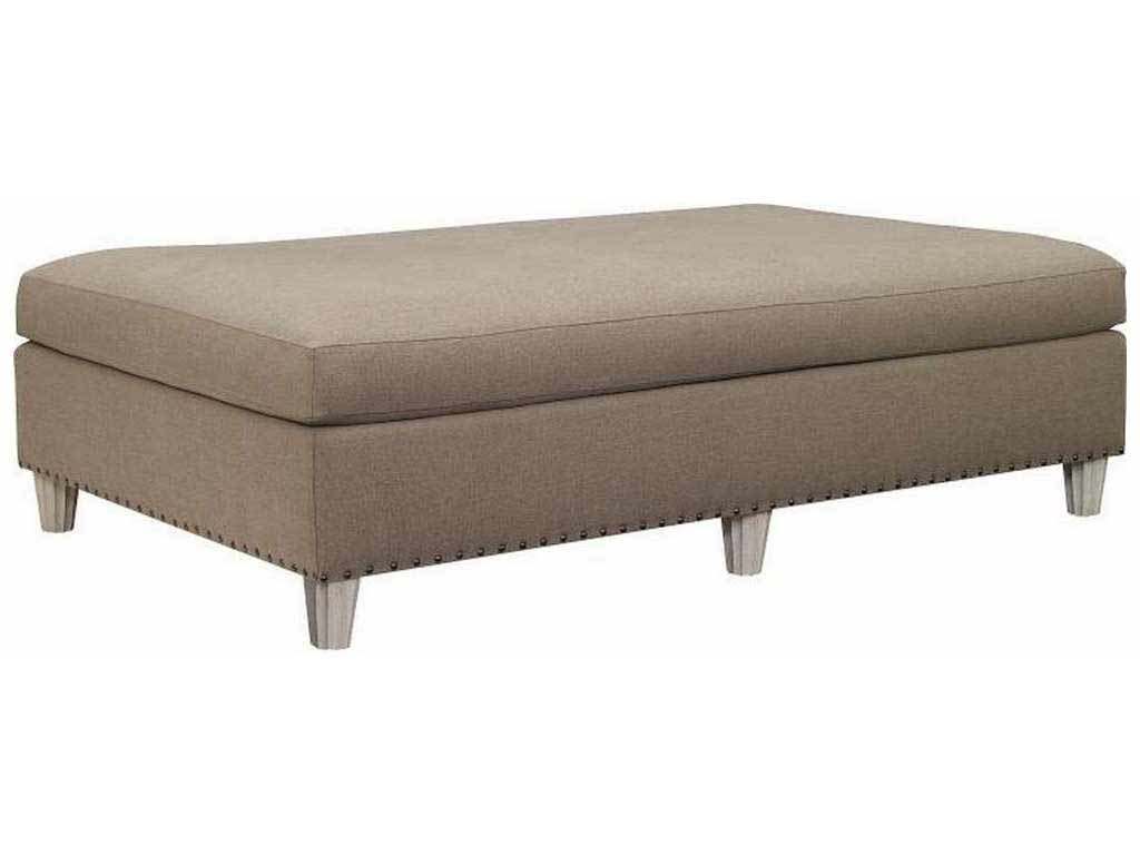 Hickory Chair HC4110-80 Silhouettes M2M Ottoman Exposed Leg