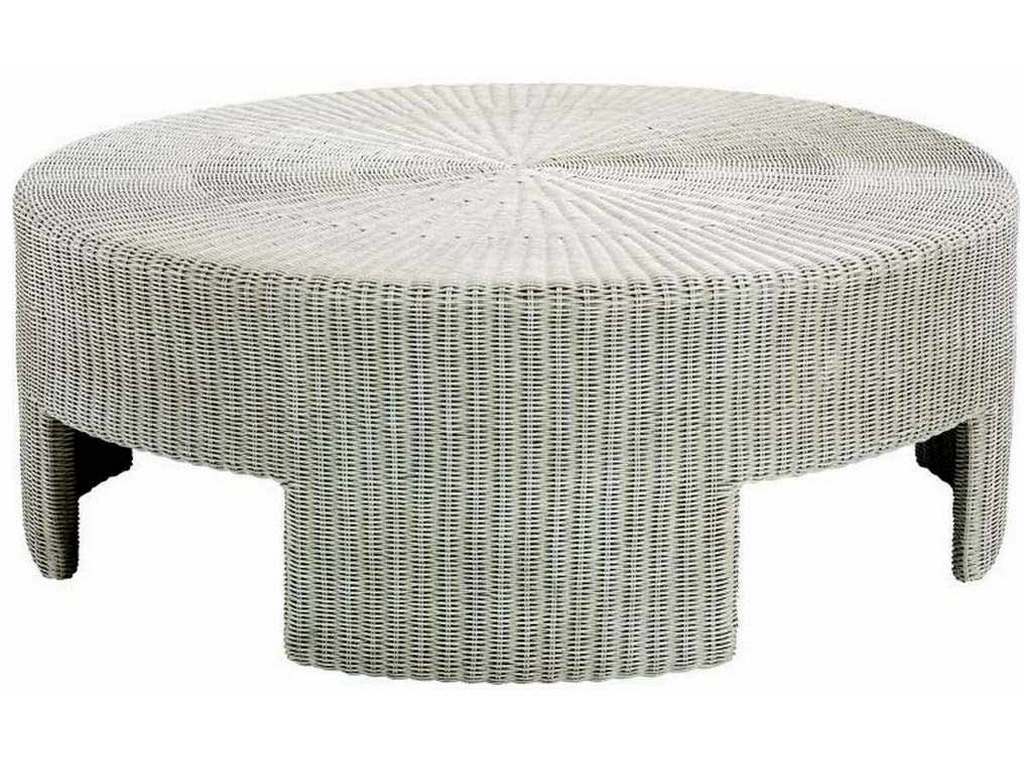Hickory Chair HC5581-70 Wicker Round Coffee Table 48 Inch