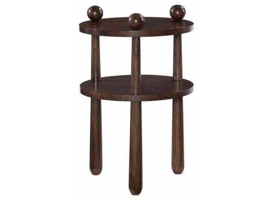 Hickory Chair HC8687-70 Side Table Walnut