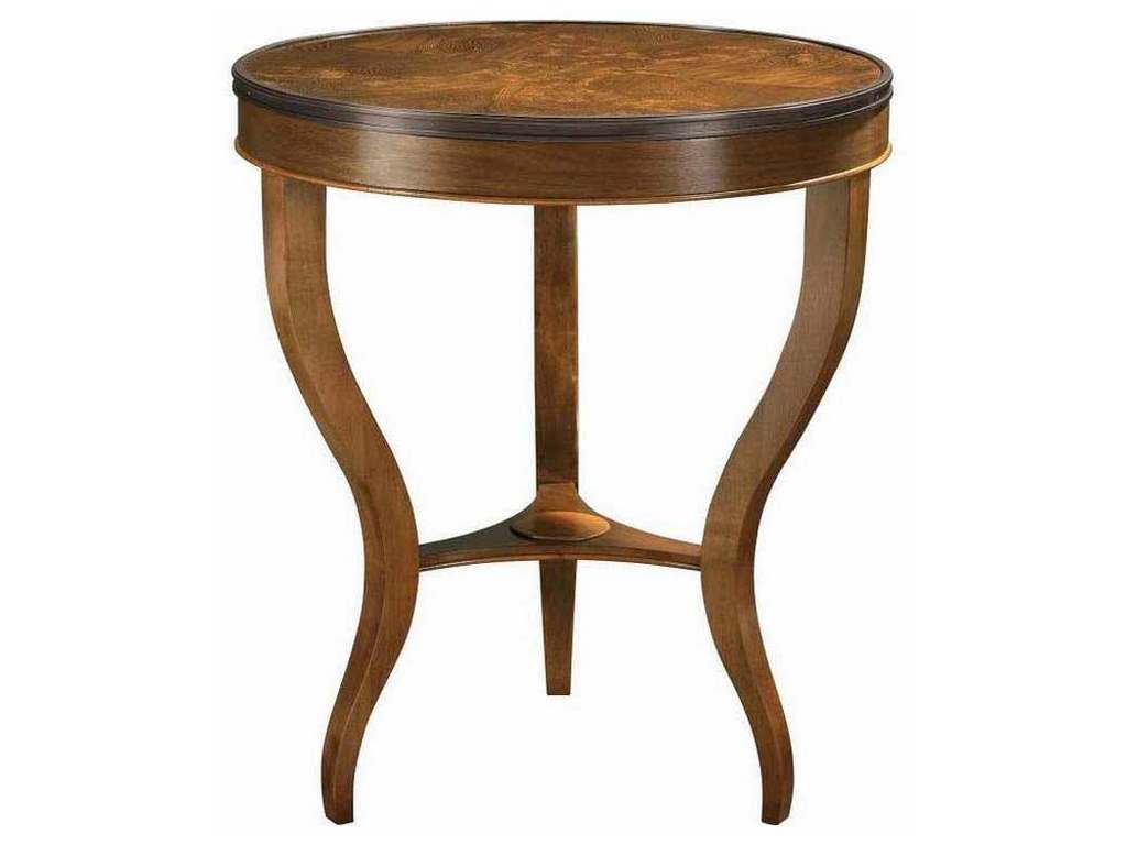 Hickory Chair HC1583-71W East Paces Side Table With Wood Top