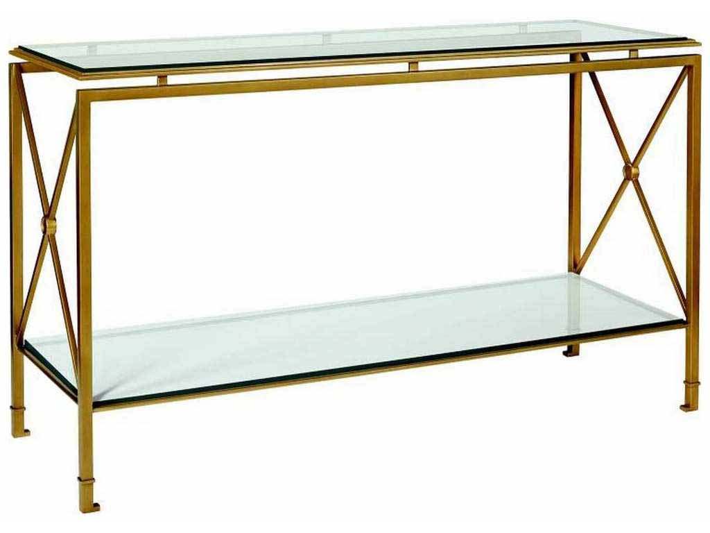 Hickory Chair HC1591-12G Montpelier Console With Glass Top