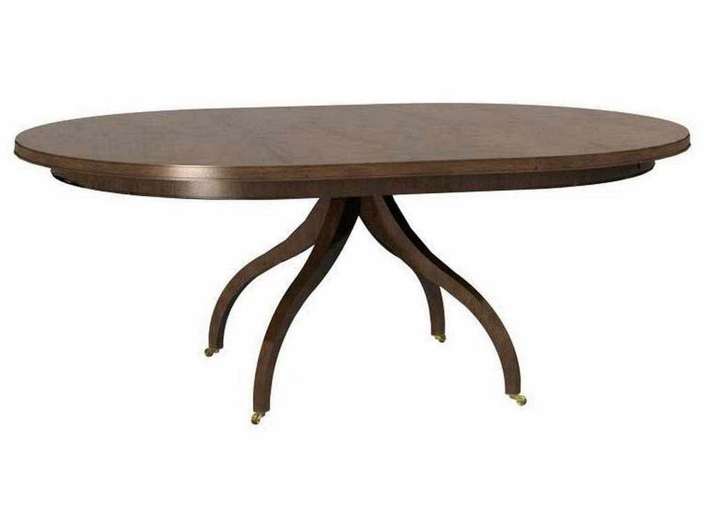 Hickory Chair HC182-71 Ingold 4 Leg Pedestal Base Mahogany