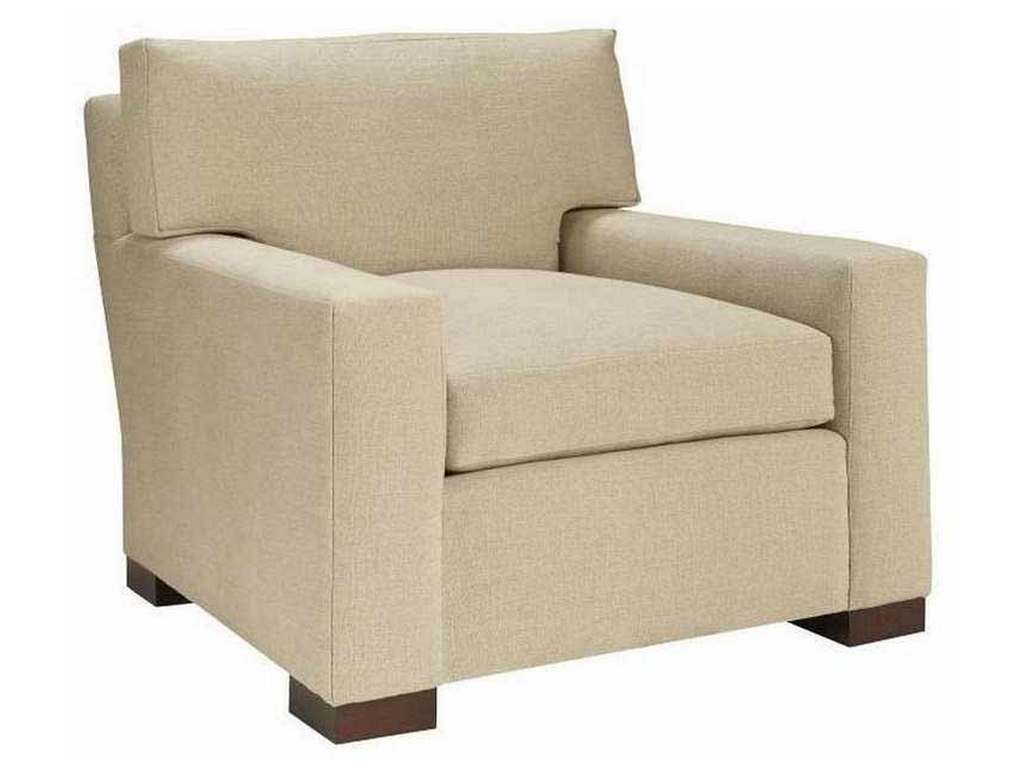 Hickory Chair HC4100-15 Silhouettes Chair With Wide Square Arm Exposed Leg