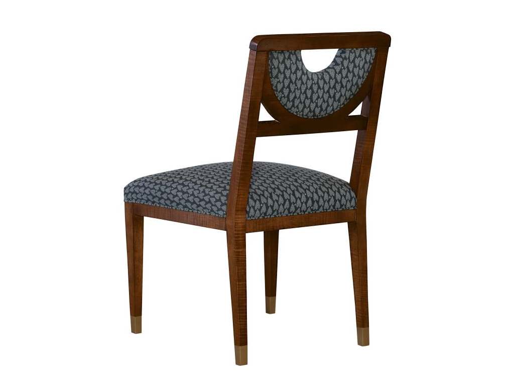 Hickory Chair HC8535-12 Half Moon Dining Side Chair with Solid Light Gold Painted Sabots Hickory Chair HC8535-12 Half Moon Dining Side Chair with Solid Light Gold Painted Sabots