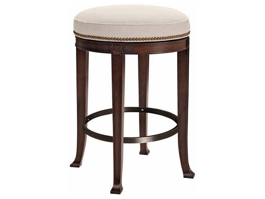 Hickory Chair HC138-03 Newbury Swivel Backless Counter Stool