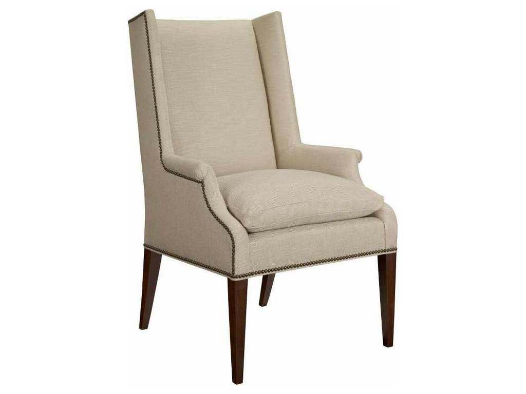 Hickory Chair HC150-01 Martin Host Chair with Loose Cushion and Arms-Ash Hickory Chair HC150-01 Martin Host Chair with Loose Cushion and Arms-Ash