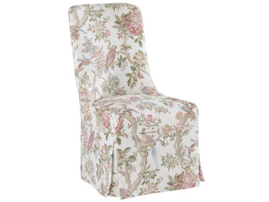 Hickory Chair HC6706-02 Evelyn Kick Pleat Skirted Dining Chair Hickory Chair HC6706-02 Evelyn Kick Pleat Skirted Dining Chair