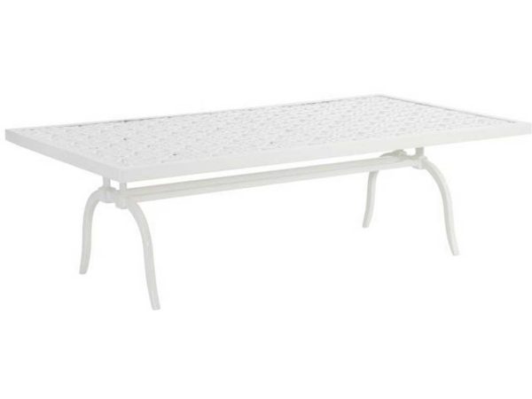 Hickory Chair HCD8978-W-STK Haret Rectangular Cocktail Table Cloud White