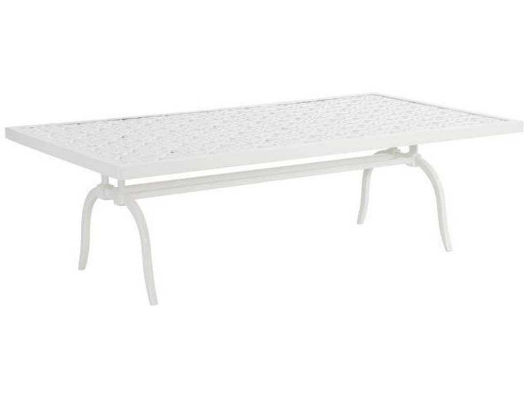 Hickory Chair HCD8978-W-STK Haret Rectangular Cocktail Table Cloud White