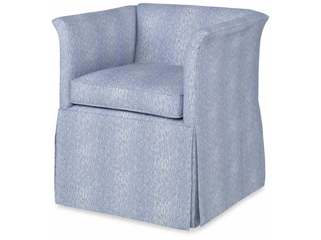 Highland House 1319SW  Catbird Skirted Swivel Chair