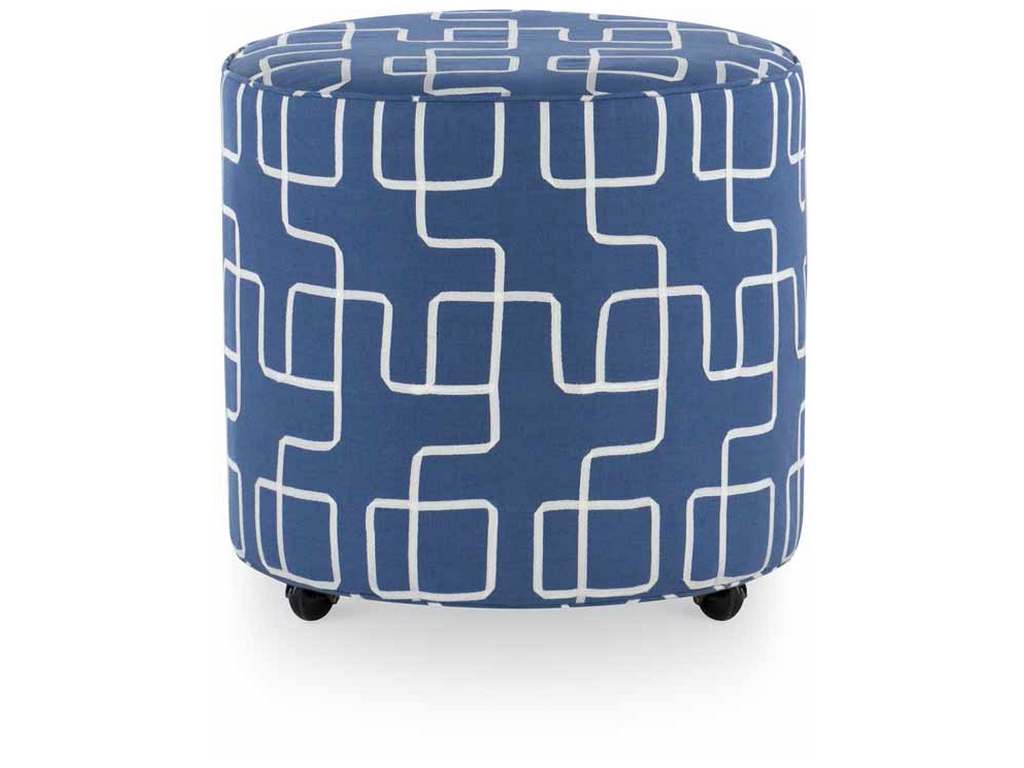 Highland House 1394-18  Bray Round Ottoman