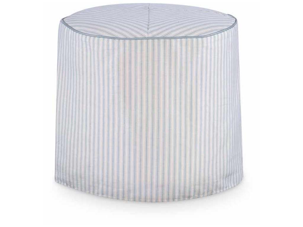 Highland House 1394-18SC  Bray Round Ottoman Slip Cover