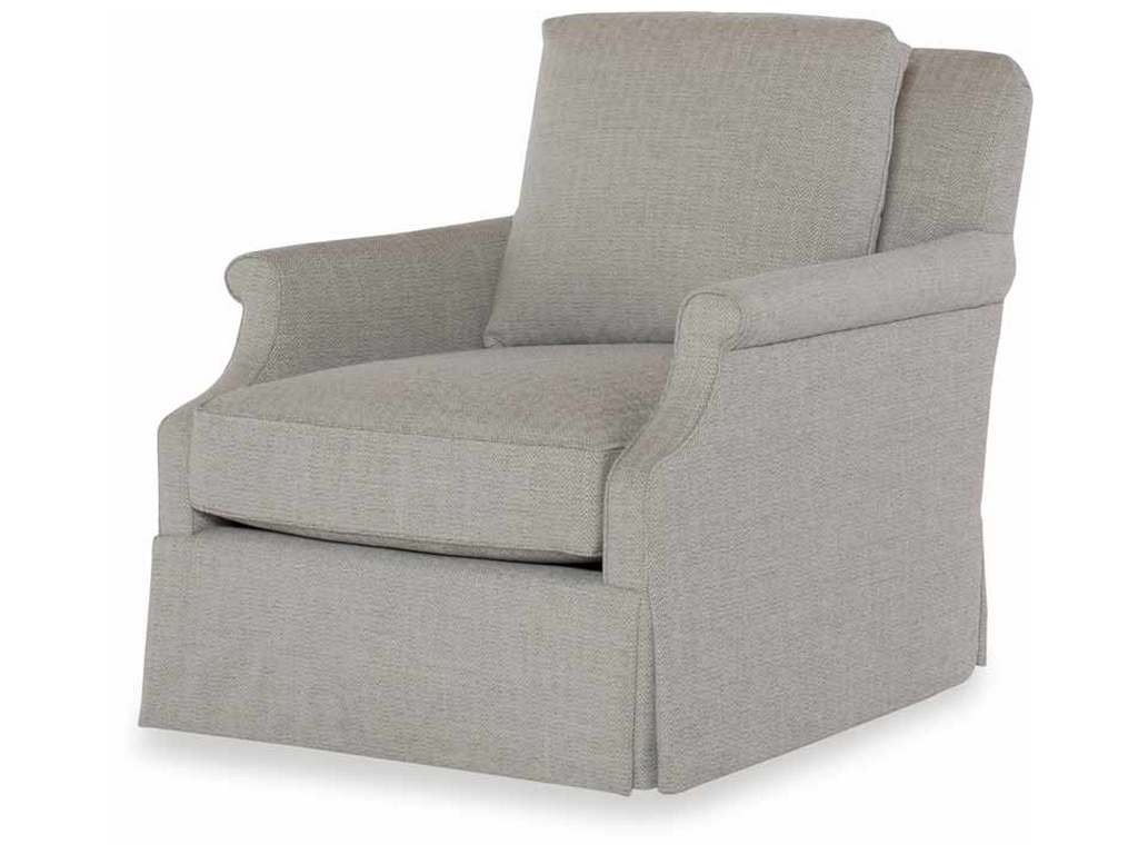 Highland House 1489SW  Gallas Skirted Swivel Chair