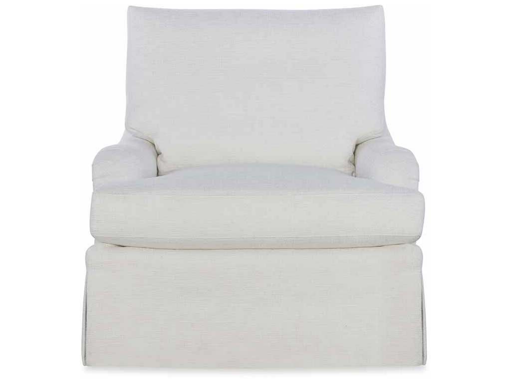 Highland House 1541SW  Sills Skirted Swivel Chair