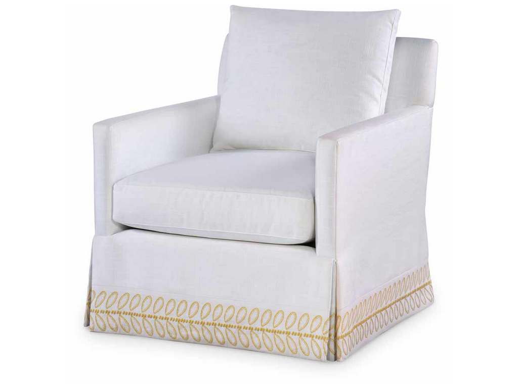 Highland House 1543SW  Mason Skirted Swivel Chair