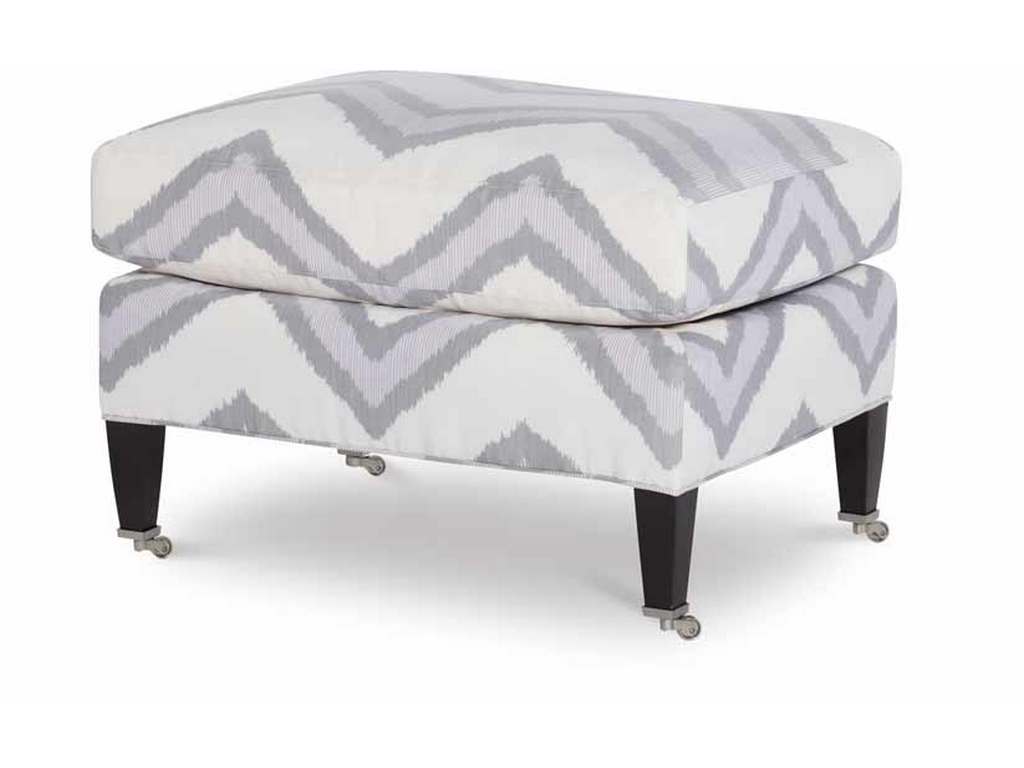 Highland House 1551-28  Kate Legged Ottoman