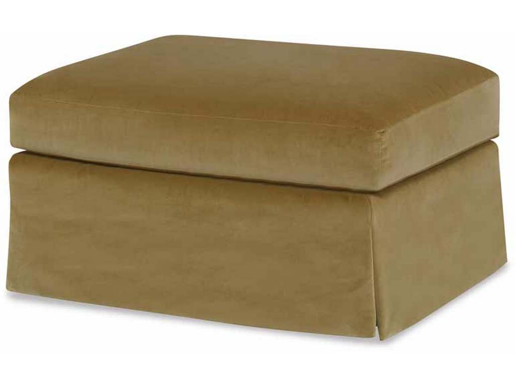 Highland House 1565-28  Antonio Skirted Ottoman