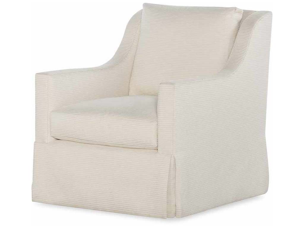 Highland House 1565SW  Antonio Skirted Swivel Chair