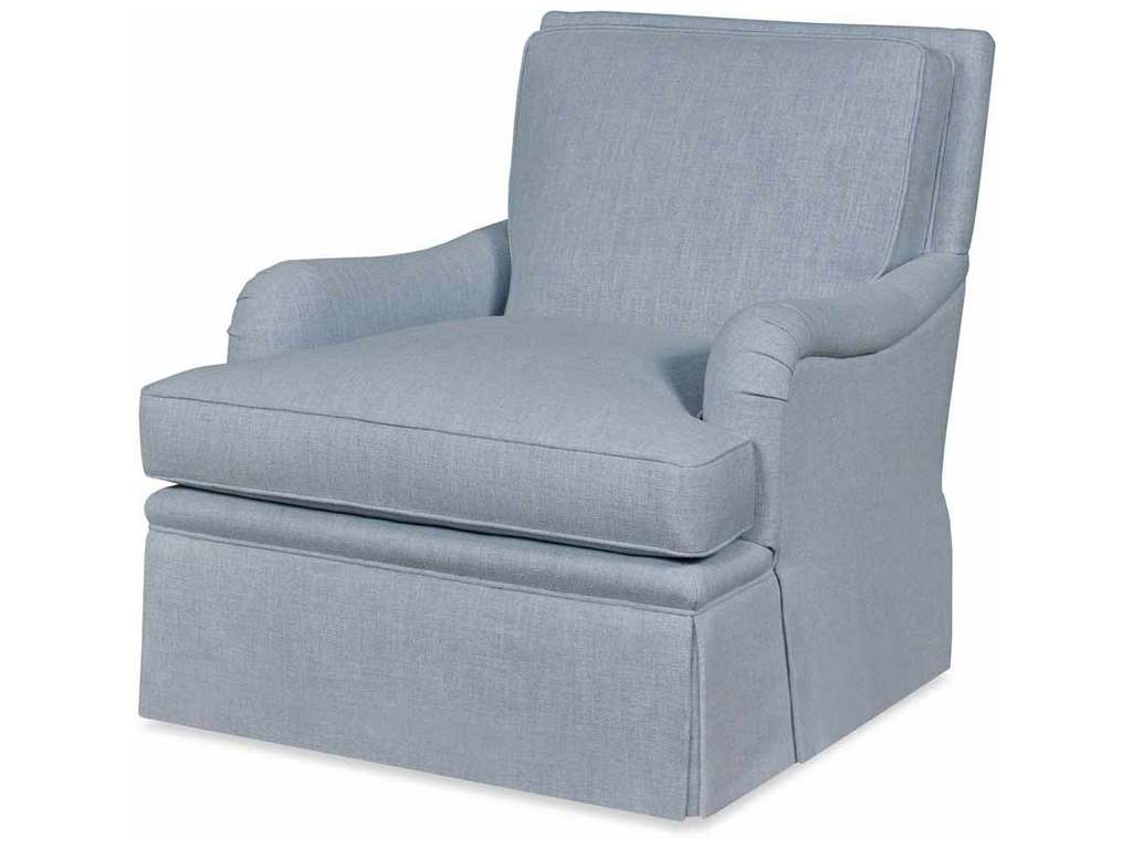 Highland House 2602SW  Como Skirted Swivel Chair