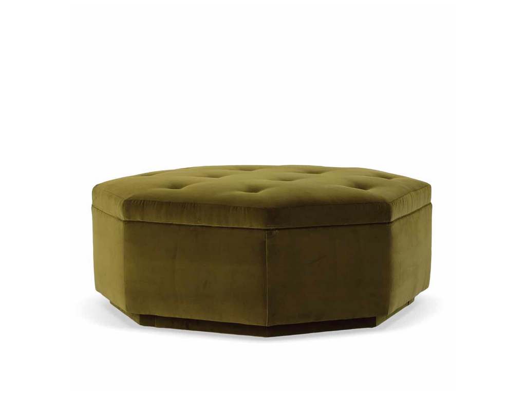 Highland House 2801-51  Dominique Upholstered Base Cocktail Ottoman