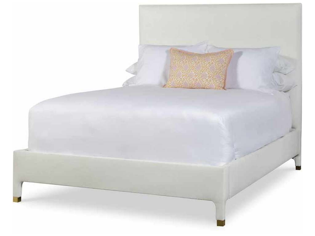 Highland House 5026CK-S  Mia Cal King Upholstered Bed with Straight Top Rail