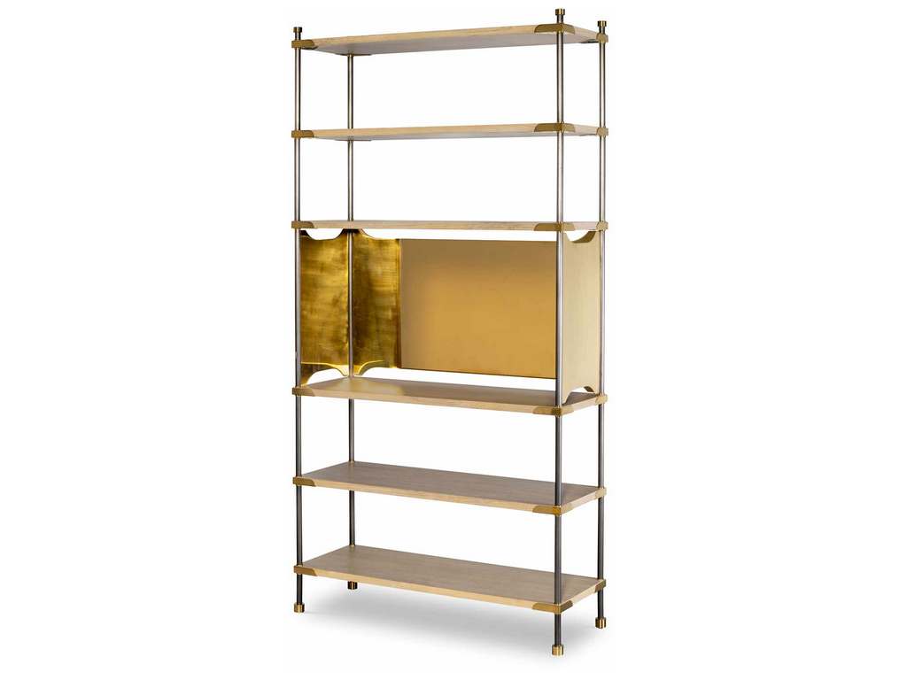 Highland House HH19-508-BC  Benson Etagere-Blonde Cerused Finish