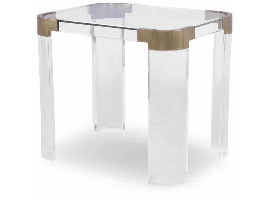 Highland House HH19-636E-AS Carlson Acrylic Side Table Highland House HH19-636E-AS Carlson Acrylic Side Table