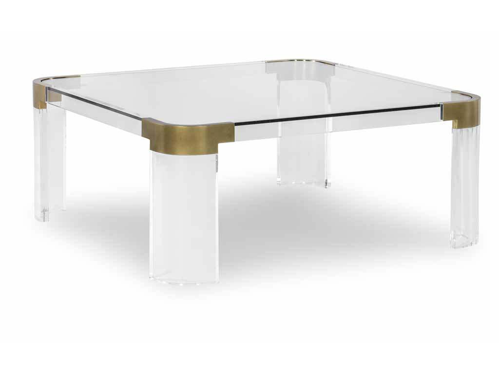 Highland House HH19-636SQ-AS  Carlson Acrylic Square Cocktail Table
