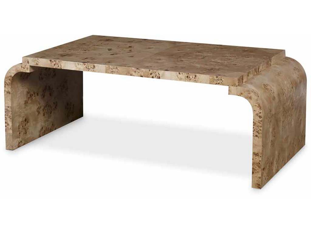 Highland House HH19-702C  St Pete Large Burl Cocktail Table