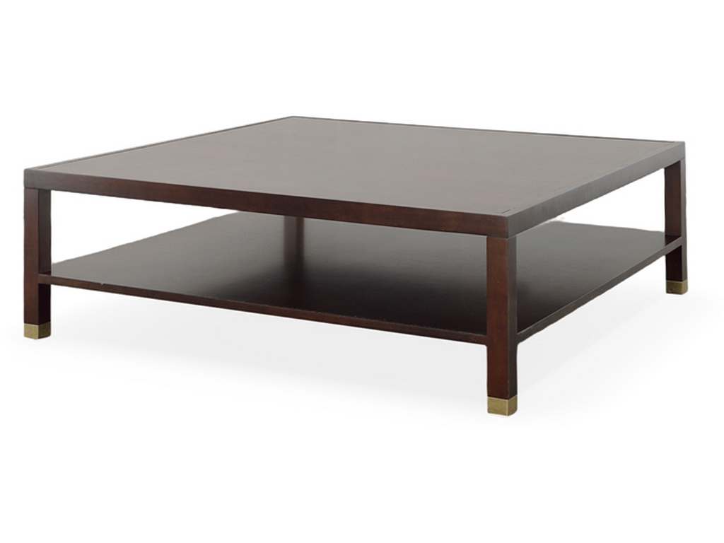 Highland House HH26-148W  Trevor 54 Inch Square Cocktail Table With Wood Top