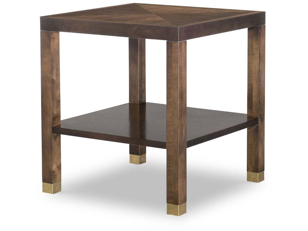 Highland House HH26-152W  Trevor Square Side Table With Wood Top