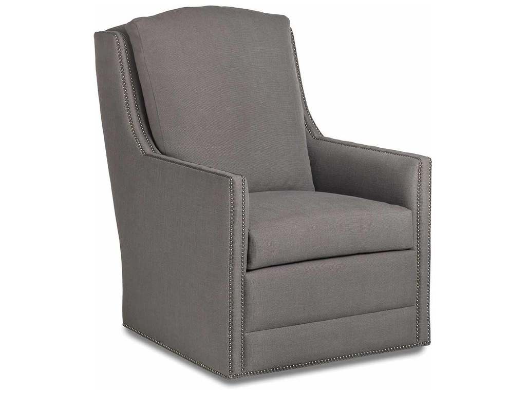 Jessica Charles 798-T-S Casey Swivel Chair with Track Arm