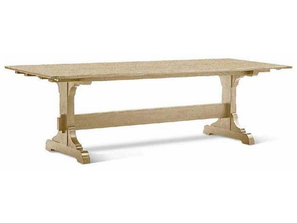 Jonathan Charles 003-2-A50-STO Epoch Trestle Dining Table 100 Inch