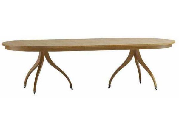 Jonathan Charles 003-2-H61-SBC Timeless Solar Spider Leg Dining Table Sun Bleached Cherry
