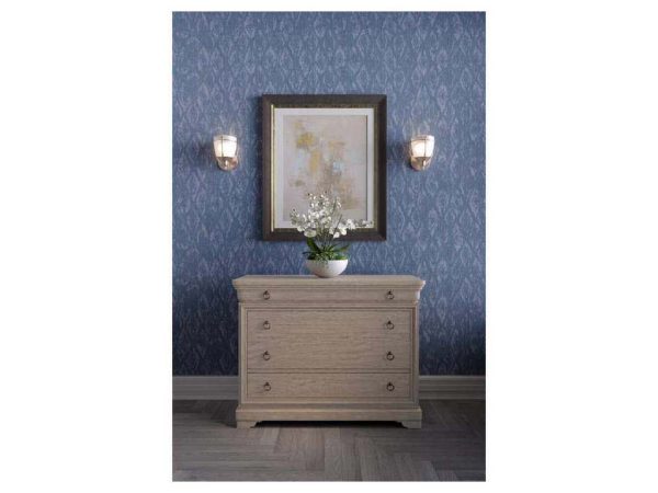 Jonathan Charles 003-3-266-BLW Timeless Entropy Louis Phillipe Drawer Chest Bleached Walnut