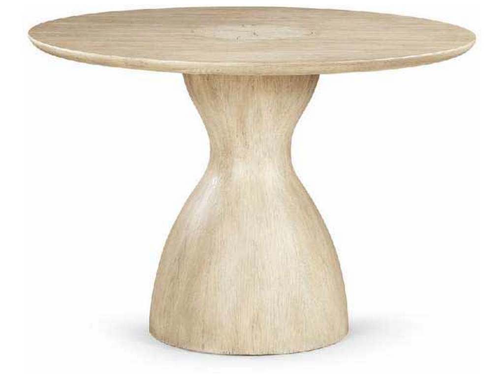 Jonathan Charles 001-2-D00-WWO Seamount Oak Pedestal Table 44 Inch