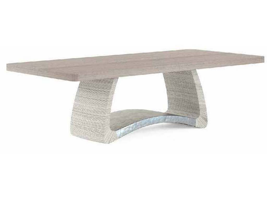 Jonathan Charles 001-2-E01-CRD Swell Danish Cord Dining Table 100 Inch