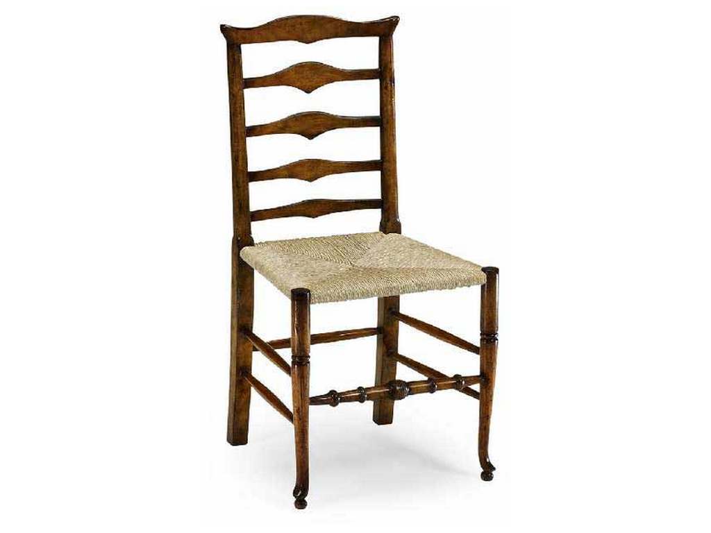 Jonathan Charles 492300-SC-WAL Traditional Triangular Ladderback Side Chair