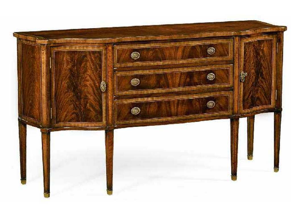 Jonathan Charles 492637-MAH JC Traditional Mahogany sideboard with curved doors