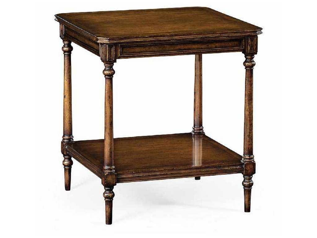 Jonathan Charles 494636-WAL Victorian style walnut side table