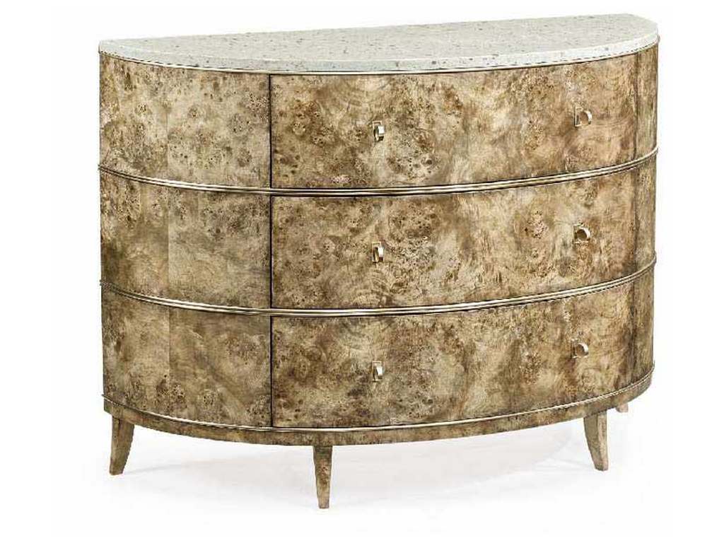 Jonathan Charles 496007-BGA Reimagined Fulgurite Mappa Burl Demilune Jonathan Charles 496007-BGA Reimagined Fulgurite Mappa Burl Demilune