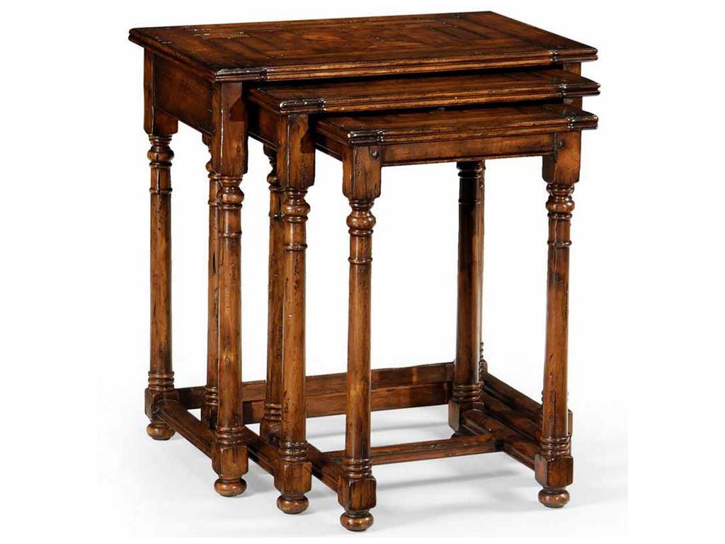 Jonathan Charles 493429 Huntingdon Nest of Three Oyster Tables