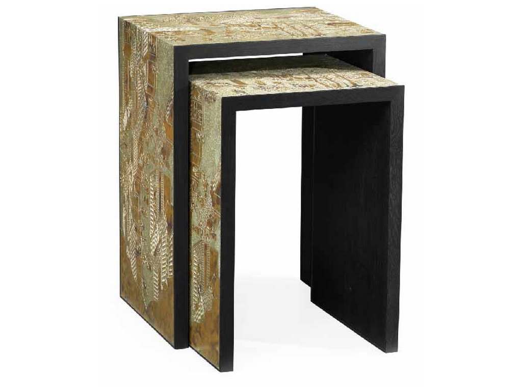 Jonathan Charles 500218-BAE-ENO Fusion Chinoiserie Nesting Tables