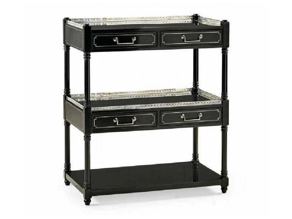 Jonathan Charles 492442-BLA Flux Lacquer Etagere