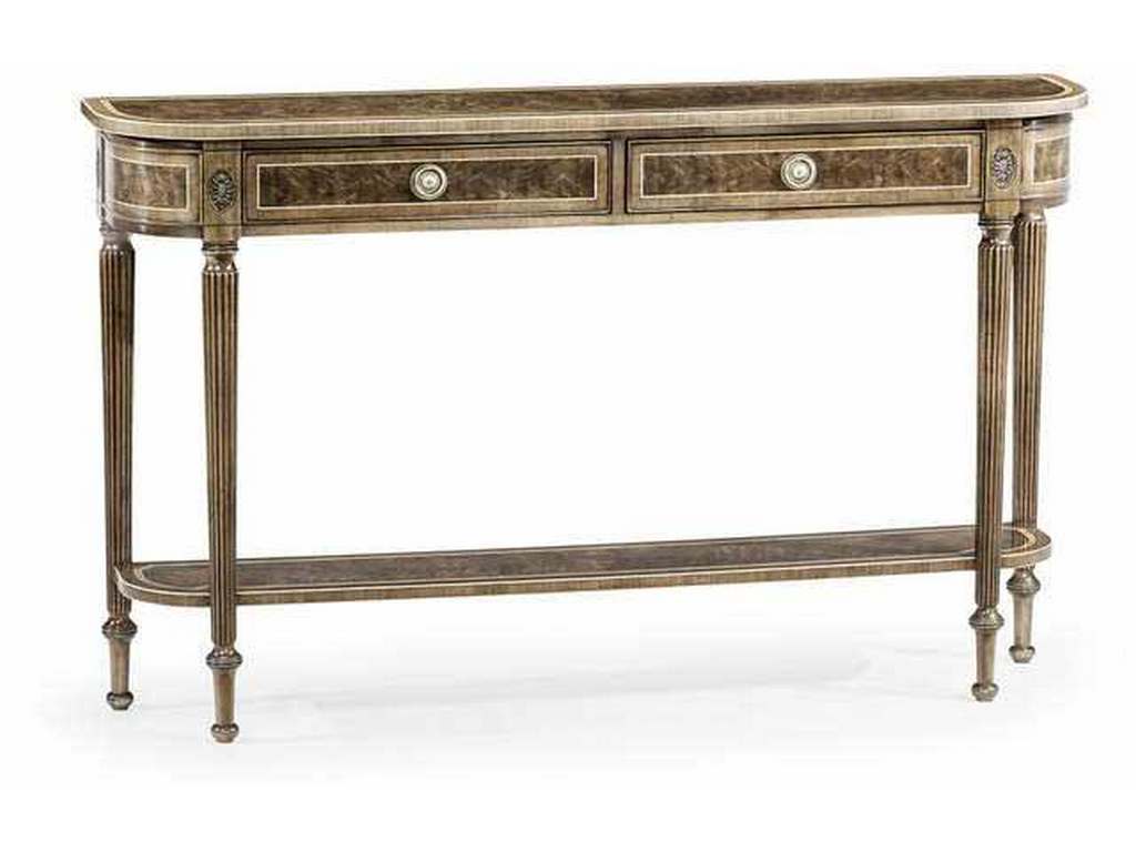 Jonathan Charles 494600-MBL Regency Bleached Mahogany Console Table